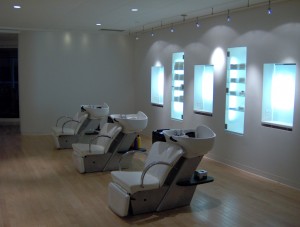 James Bentley Salon is located in Manhattan's Hell's Kitchen area.