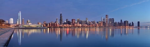Chicago skyline (Daniel Schwen/CC BY-SA 4.0) Chicago skyline