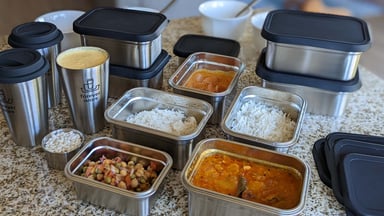 Returnable takeout food containers would help the environment. Just don't  wash them. 