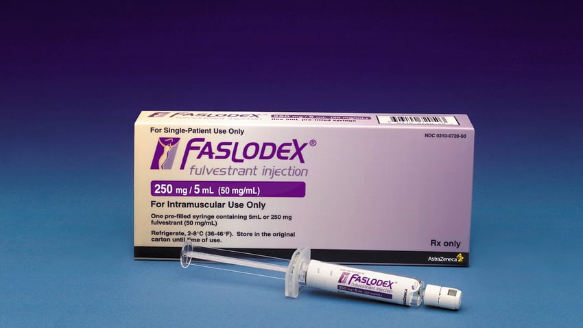 AstraZeneca breast cancer drug Faslodex package
