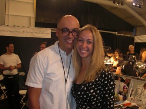 cimg0793 Jimmy Paul and I backstage at Nanette Lepore