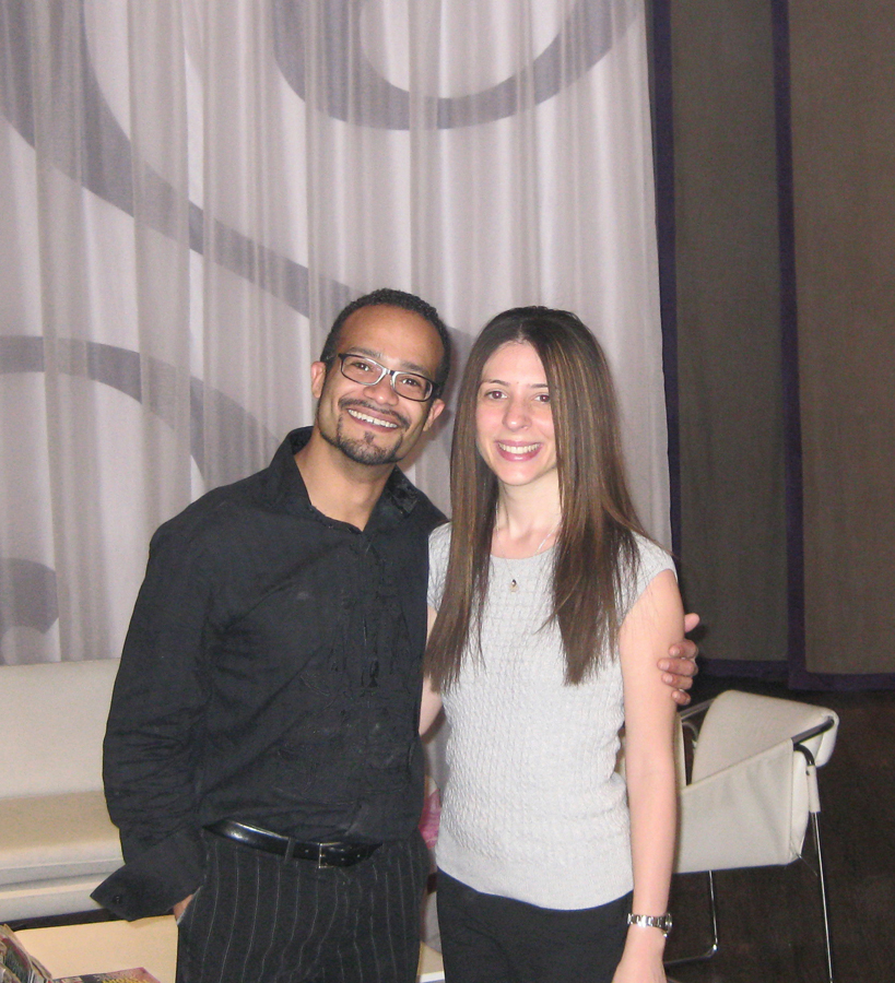 nicoleantonio American Salon's Nicole Palmieri poses with Senses owner Antonio Rosa after receiving the La-Brasiliana treatment.