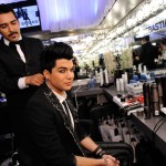 Sebastian Young Hollywood Awards Hairroin Salon's Luis Payne and American Idol runner-up Adam Lambert in the Sebastian Professional lounge at the Young Hollywood Awards