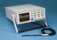  Figure 1. Sypris's 7030 gaussmeter with a 3-axis probe provides resolution down to 0.1 mG. The system is also capable of displaying the vector sum value, thus eliminating the uncertainty of single-axis measurements.