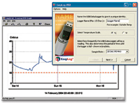 Figure 3. Data loggers should make it easy to view, manipulate, and store data. Often, a simple Windows-based interface provides this functionality.