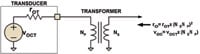 Figure 4. For impedance-matching, a transformer will step up (or down) the transducer s output voltage by the ratio of secondary to primary turns