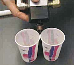 Figure 5. This technique cannot be used to monitor the mix ratio as the mixture is dispensed.