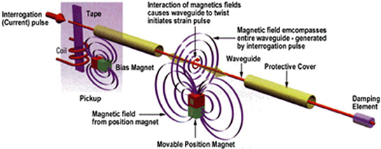 Figure 6. A diagram of a typical magnetostrictive sensor