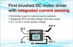 BLDC Motor Drivers Integrate Current Sensing