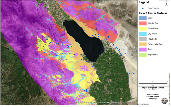 Fig. 6: Basin-wide mapping leverages aerial photography and satellite imager to gather intelligence on dust source areas.