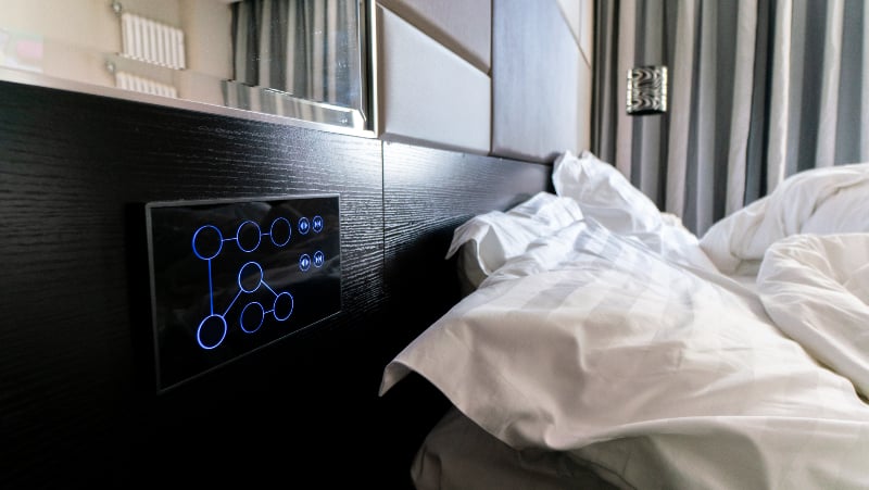 bluetooth controller screen of smart bedroom -
