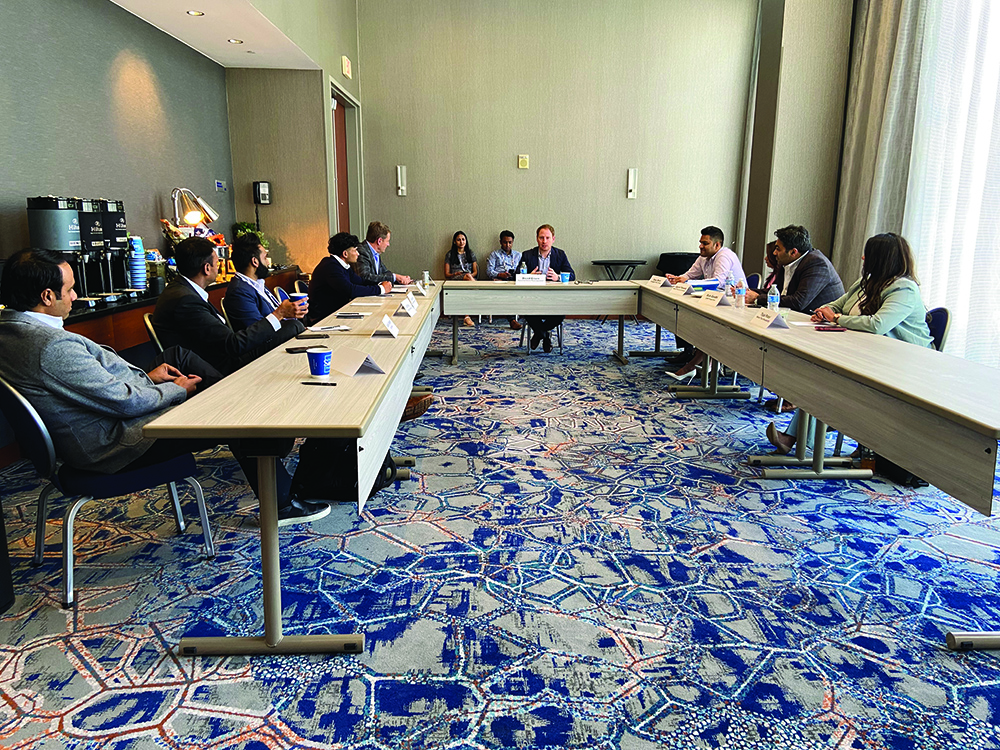 BWH Hotel Group and Hotel Management hosted a roundtable discussion with AAHOA members before the kickoff of the organization
