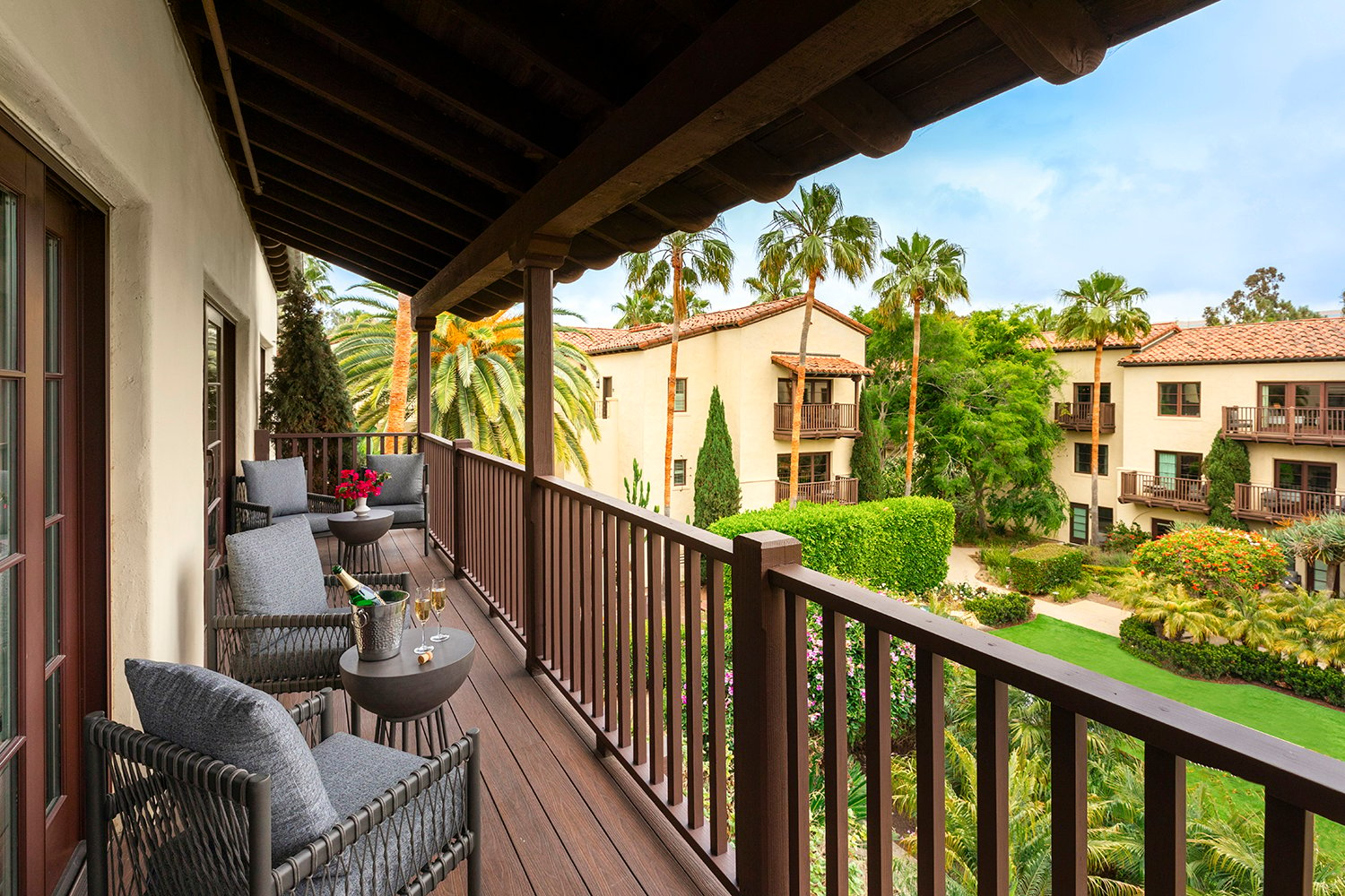Estancia La Jollas updated guestrooms are meant to complement its upgraded lawns