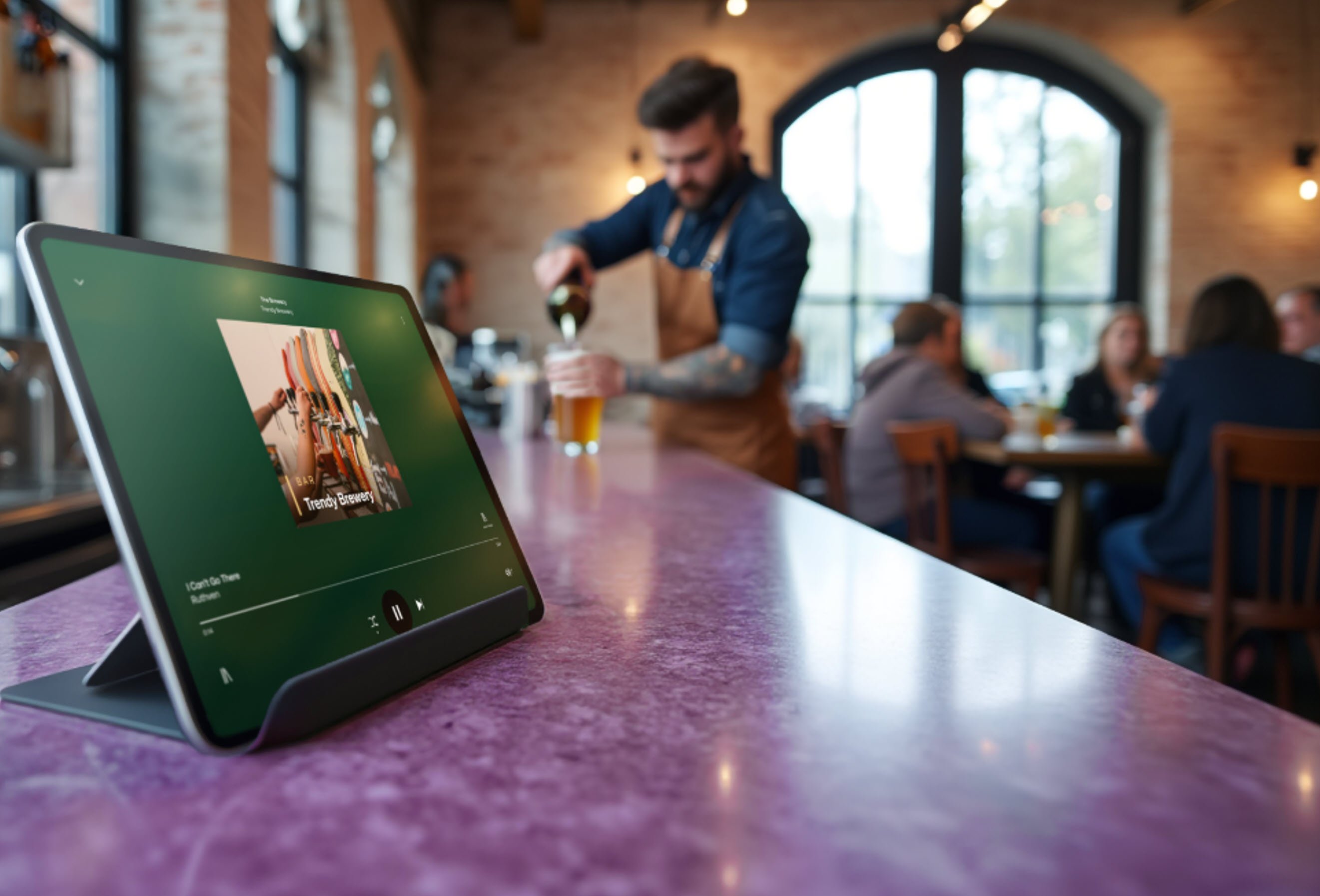 music in bars and restaurants