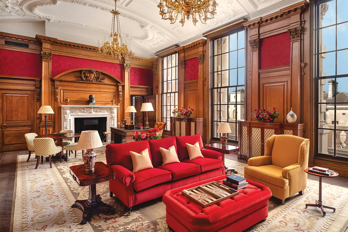 The Haldane SUITE at Raffles London is named after Lord Haldane It later became Sir Winston Churchills office during WWII