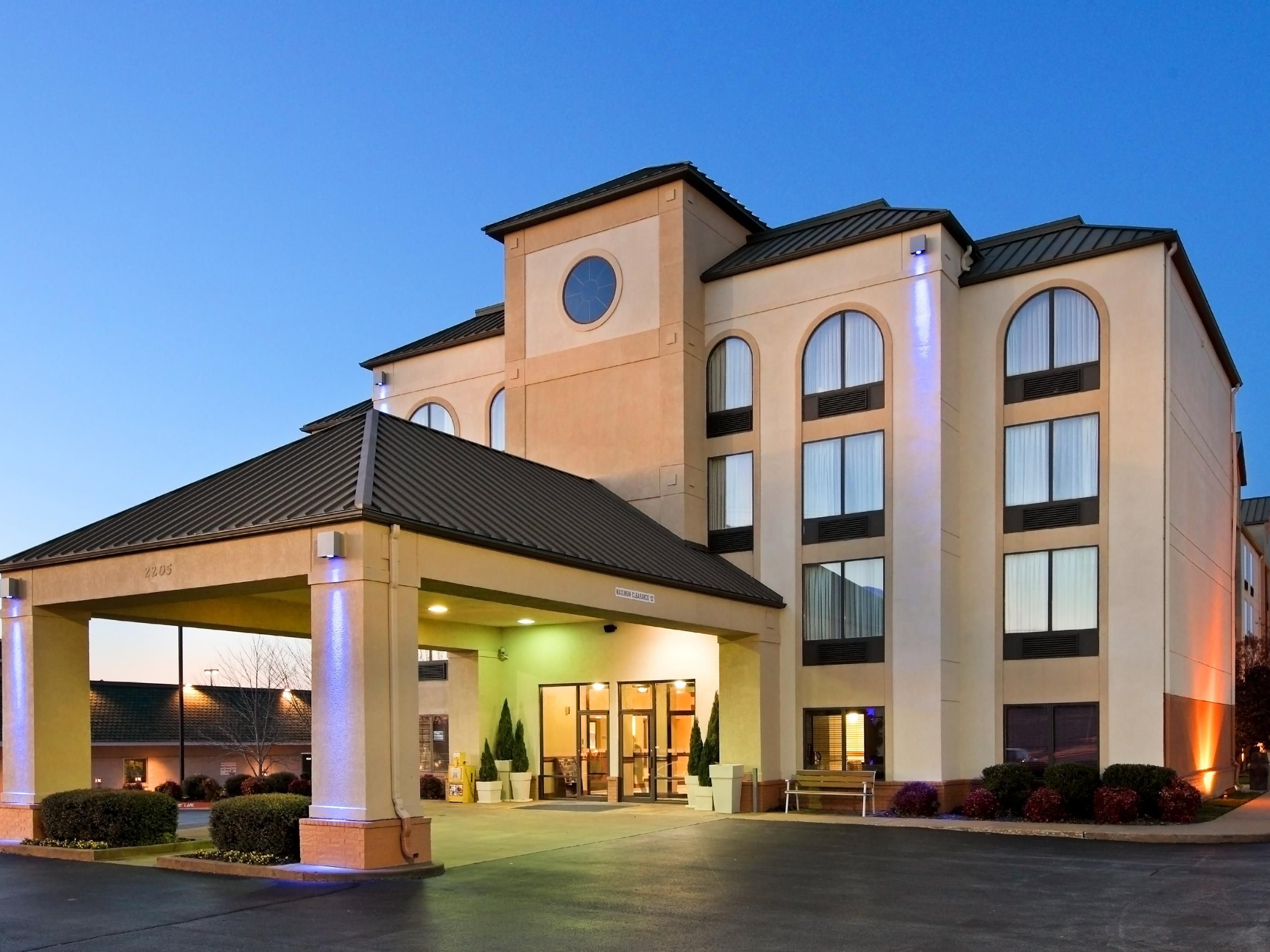 The properties located in Northwest Arkansas include the Holiday Inn Express  Suites Bentonville and the Fairfield Inn  S