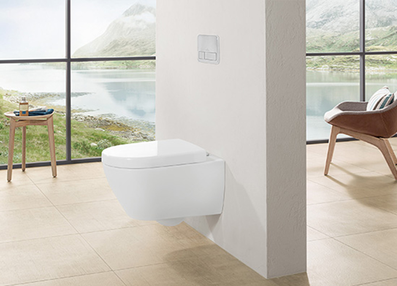 ViFresh is a rimless toilet with an integrated compartment for rim blocks and gels while ViSeat has a heating function