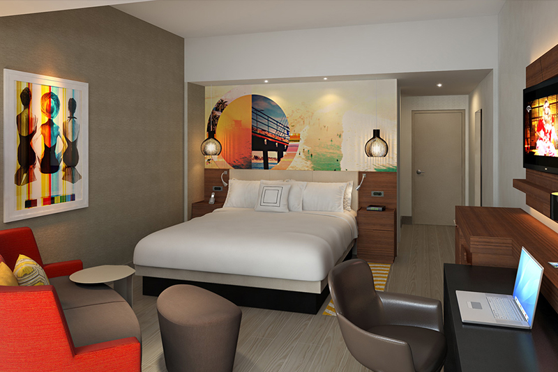 Courtyard Marriott Santa Monica and Hampton Inn  Suites Santa Monica were designed to complement each other