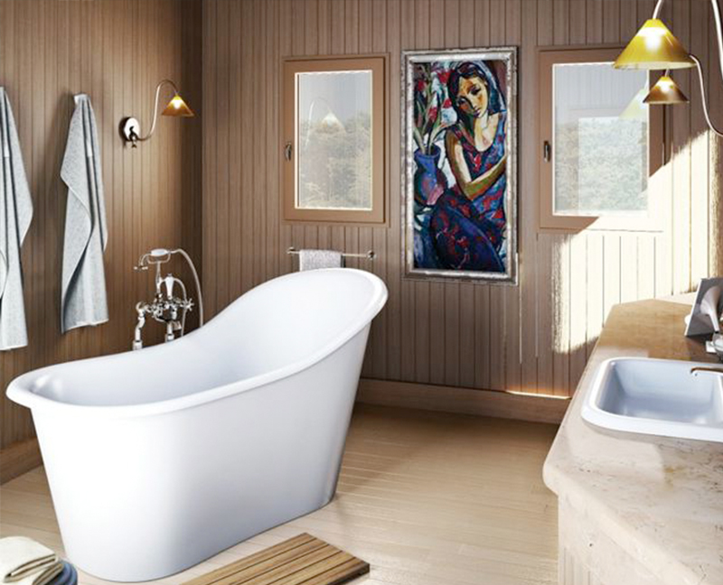 The Emperor tub was given a redesign and now stands with a deeper interior bathing well for added comfort 