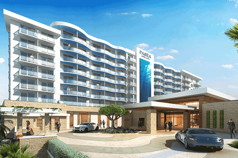 The hotels design draws from the culture and the views of Huntington Beach