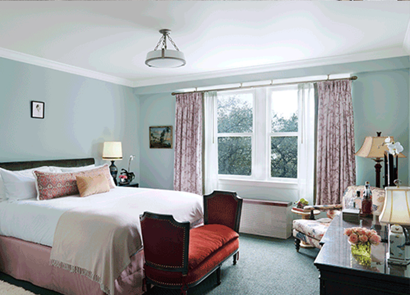 The 106-room hotel was redesigned to honor its original architecture and history 