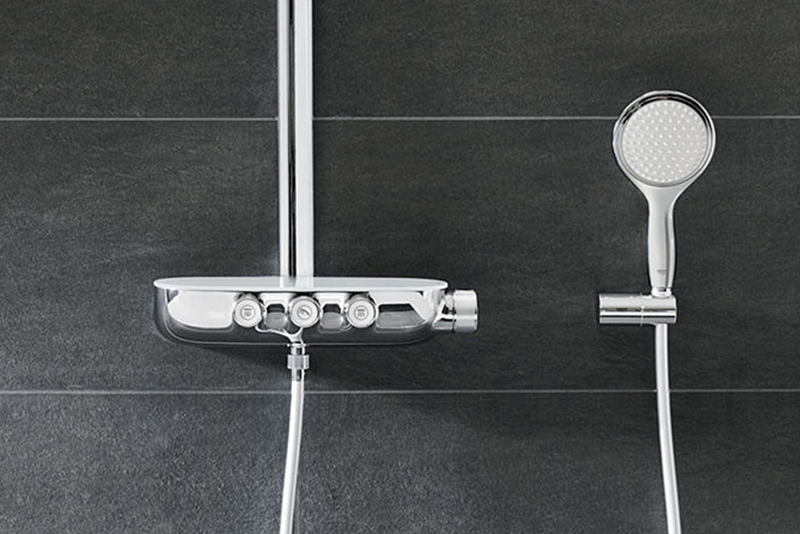 The GROHE Rainshower SmartControl was designed to control and store desired shower settings