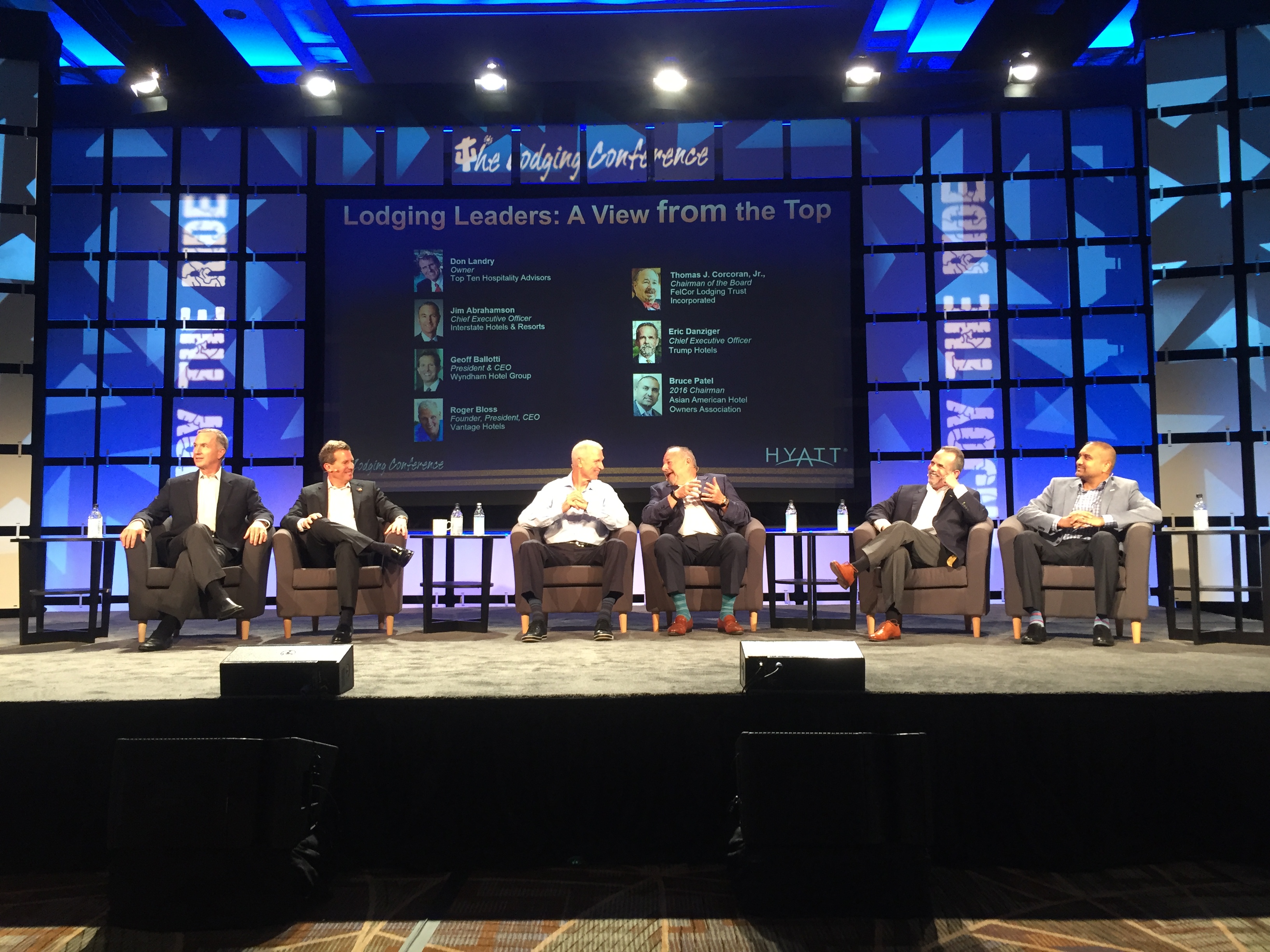 Lodging executives on stage at The Lodging Conference