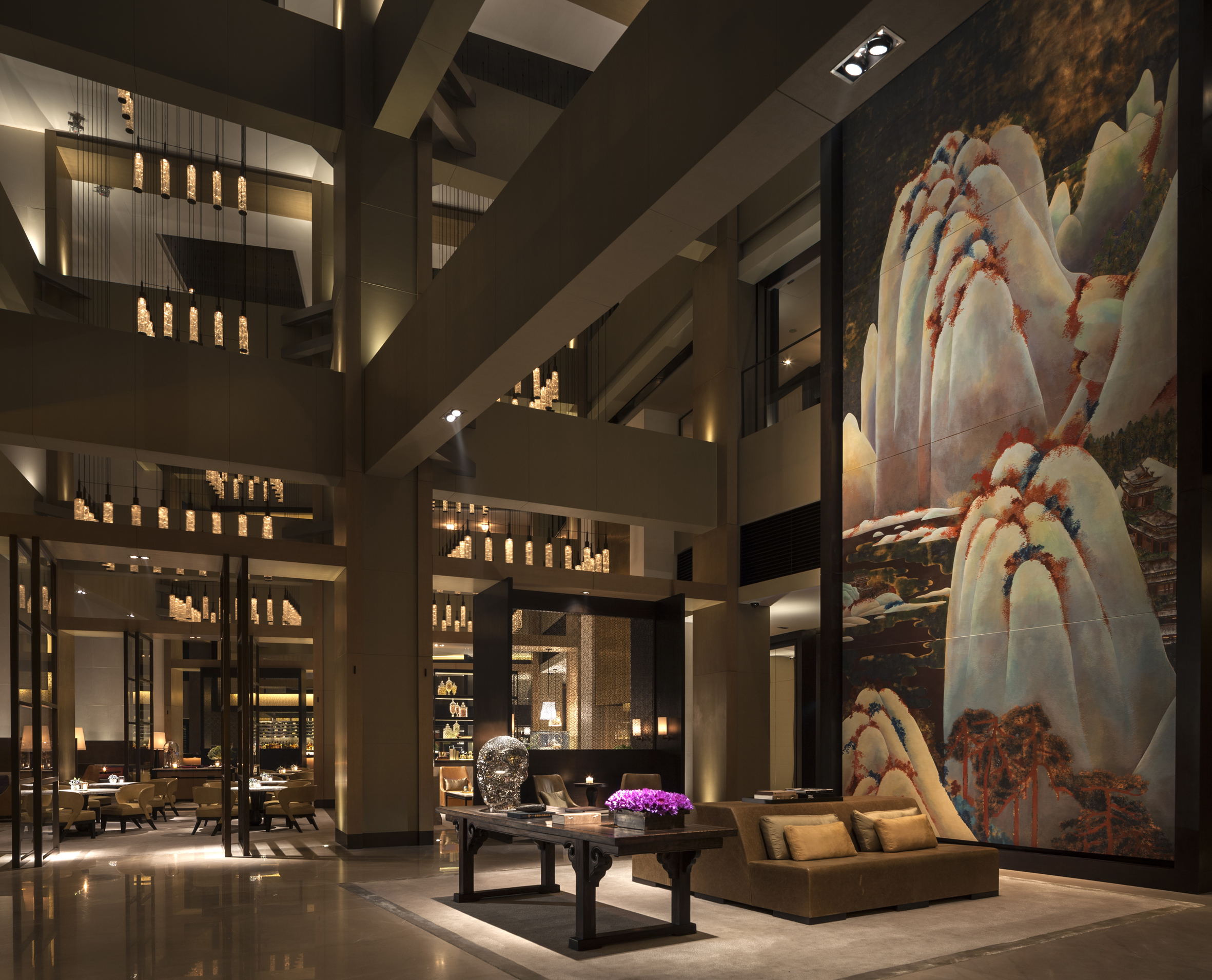 Lobby at the Rosewood Beijing China