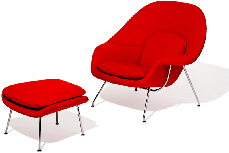 Eero Saarinens Womb chair was first launched in 1948 as a seating that cocoons the user