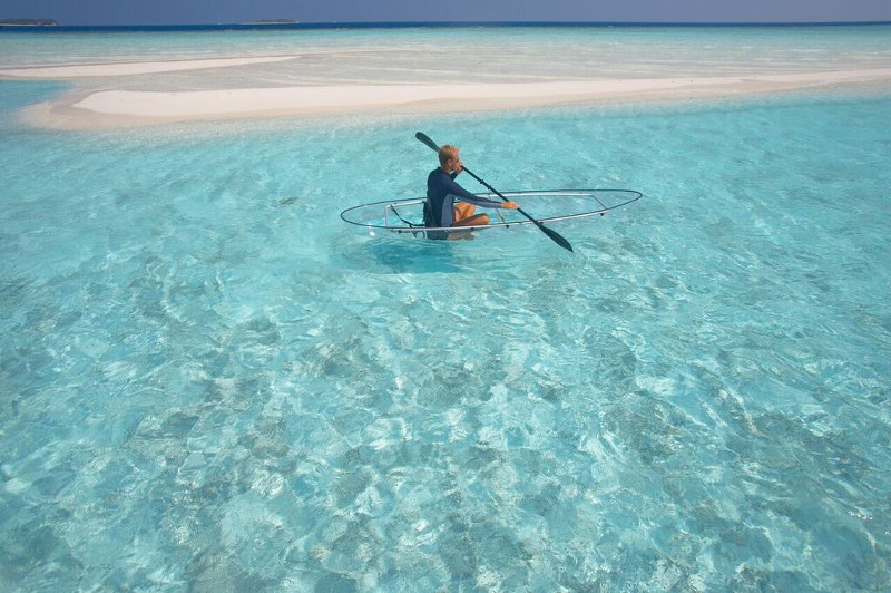 Baros Maldives Glass Bottom Canoe
