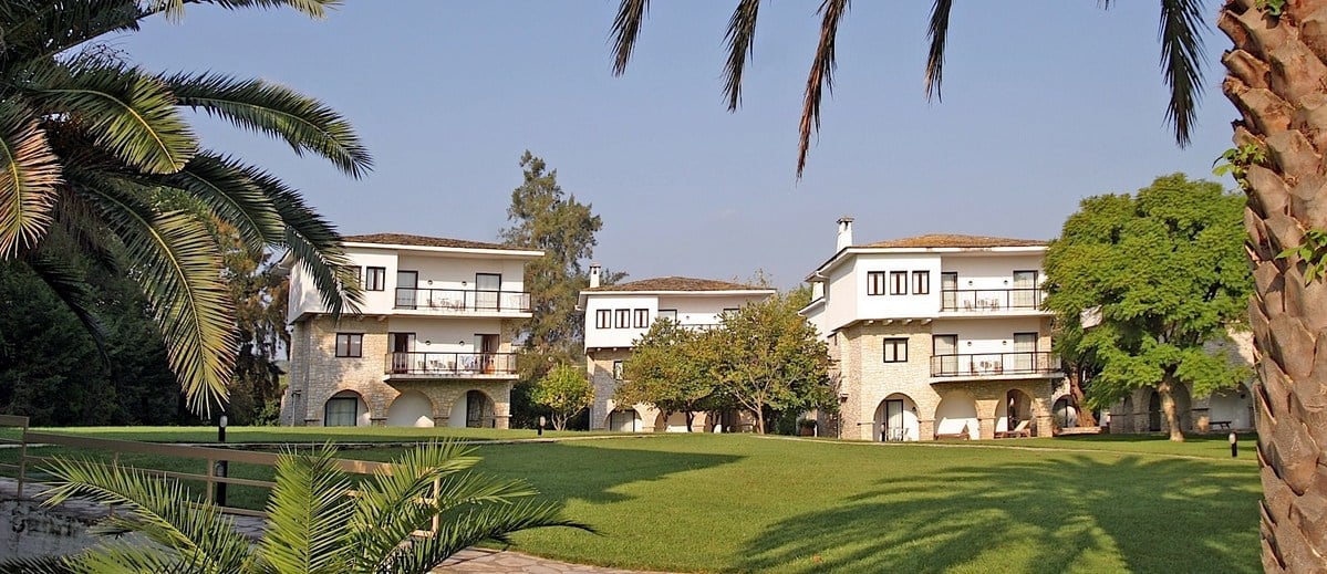 The company purchased the Corfu Chandris Hotel  Villas the Dassia Chandris Hotel  Spa and the Ikos Resorts include the Clu