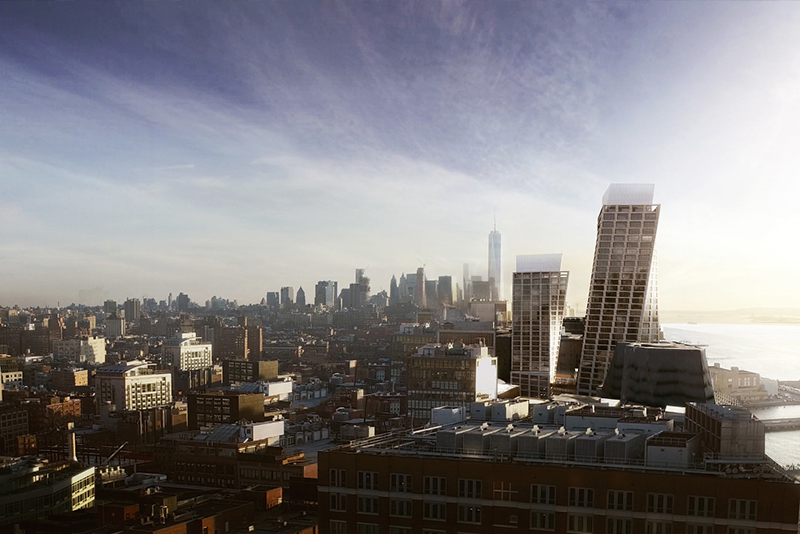 The overall project The Eleventh will have two towers between the High Line and Hudson River designed by Bjarke Ingels Grou
