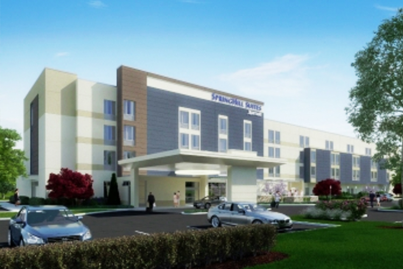 The new Mt Laurel SpringHill Suites will introduce the brands latest design which features contemporary dcor