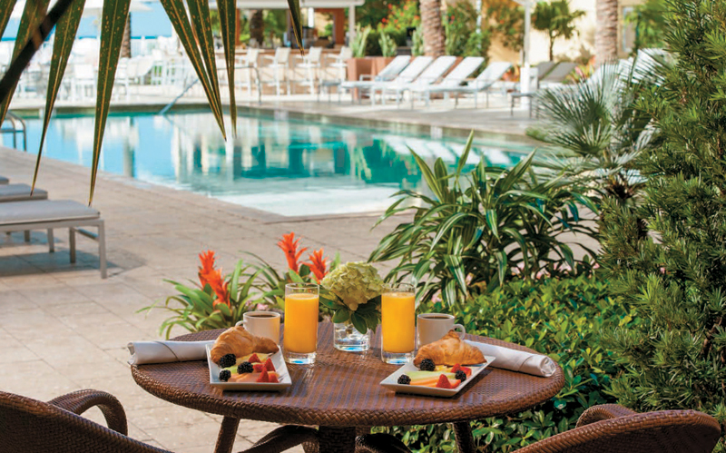 Begin your Florida journey with an overnight at Naples Edgewater Beach Hotel and fuel up with breakfast by the hotels p