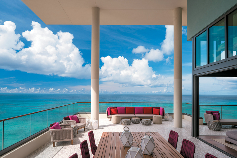Ranging up to 4700 square feet suites at Kimpton Seafire Resort  Spa include an expansive private balcony