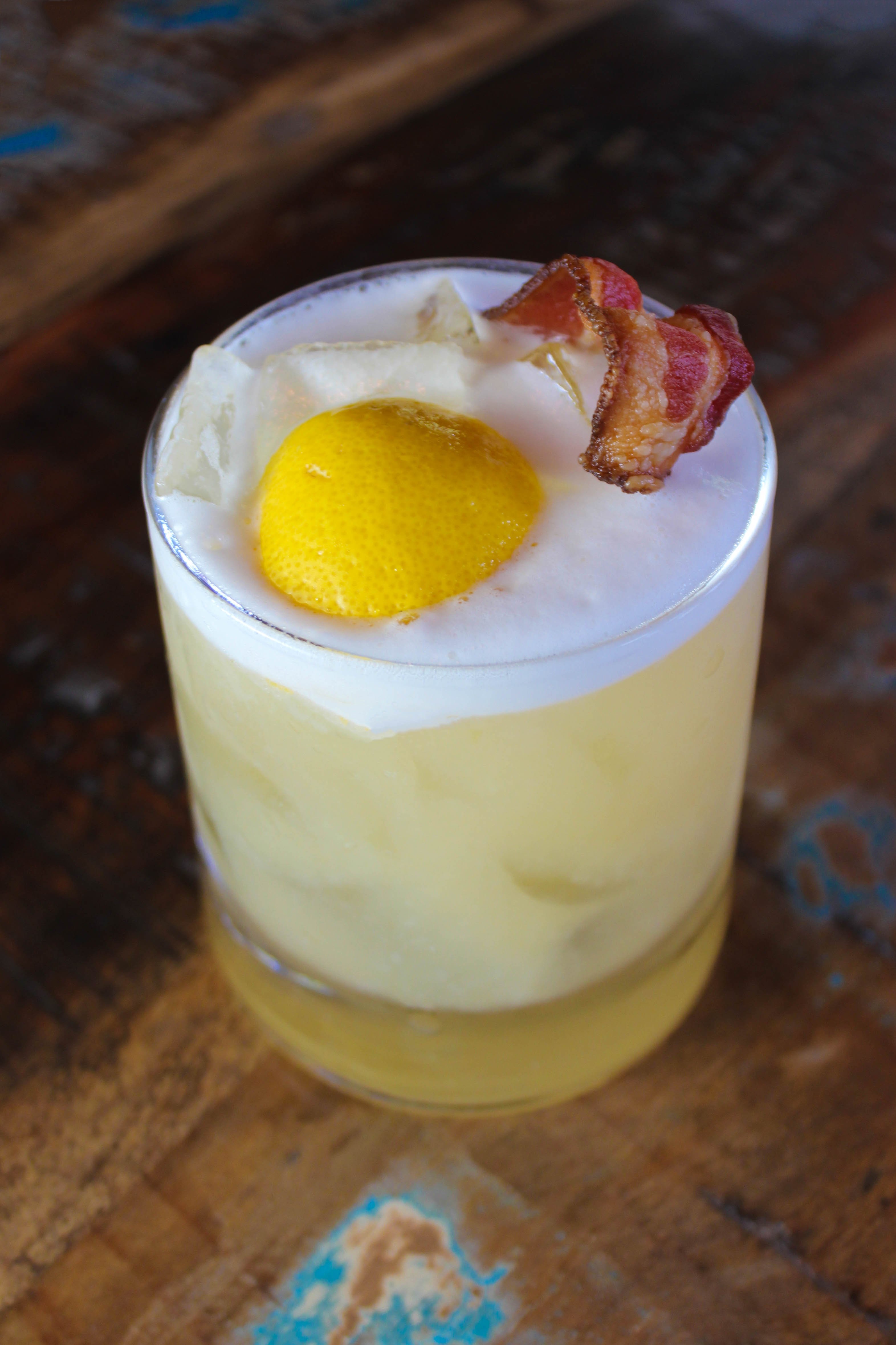 Bacon & Eggs cocktail at Datz