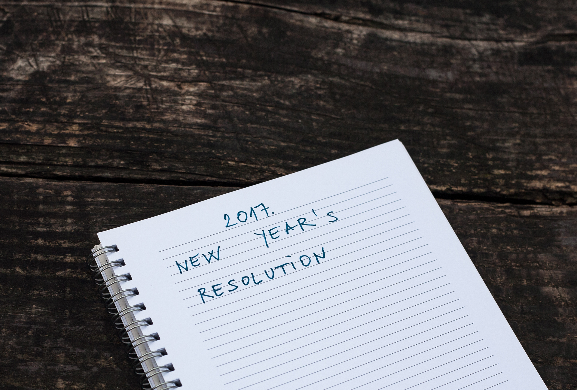 New Years resolutions checklist