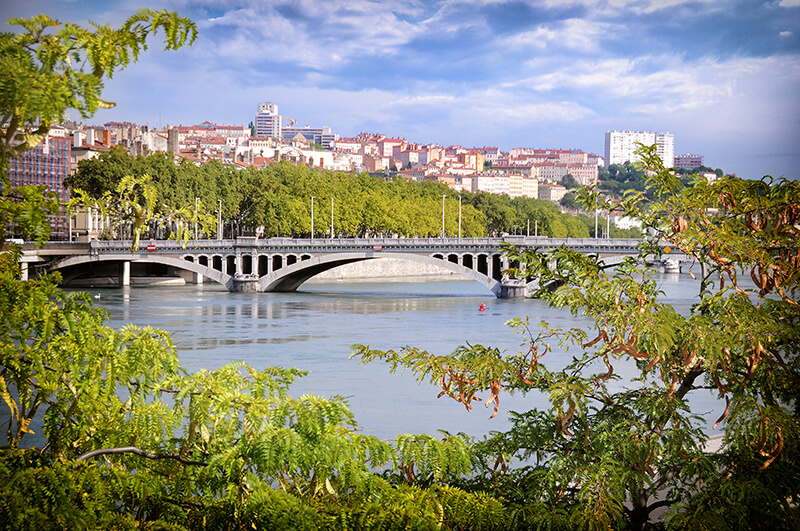 Rhone River Lyon France  Photo by DavizroiStockGetty Images PlusGetty Images