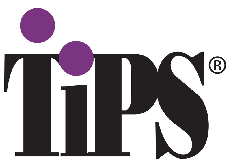 TIPS logo black on white background
