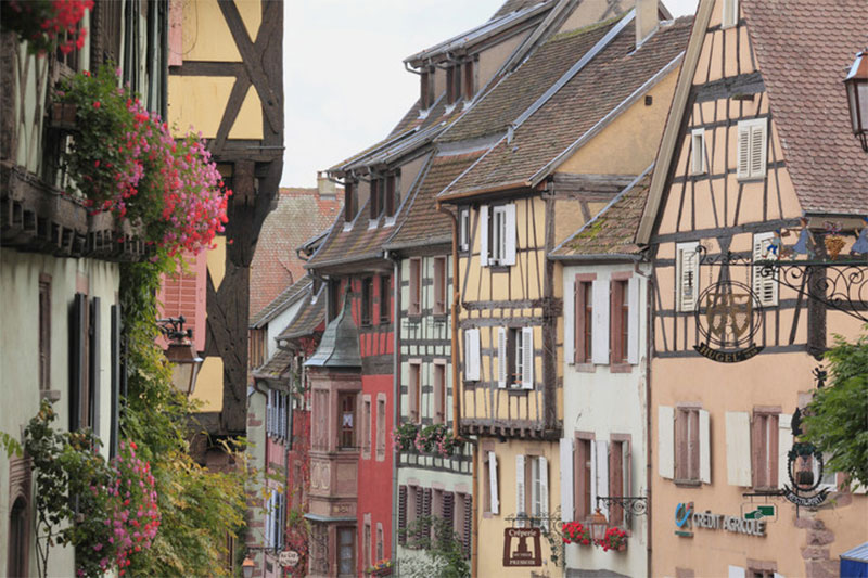 Riquewihr a French village reminiscent of the classic Beauty and the Beast film