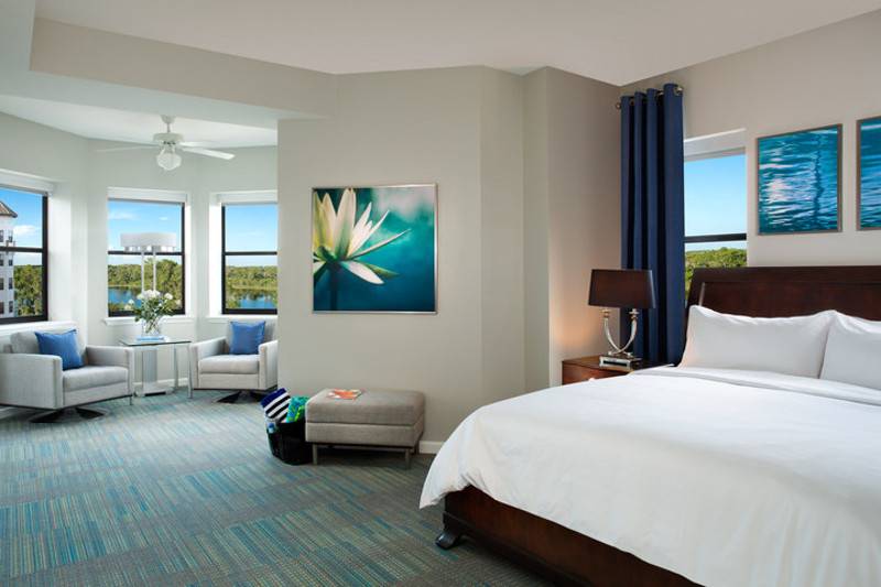 Guest room at The Grove Resort and Spa Orlando in Florida