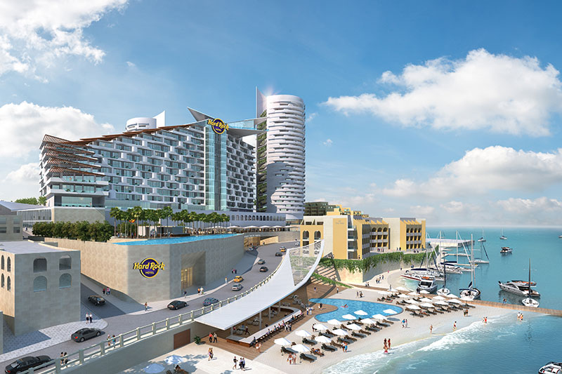 A rendering of the upcoming Hard Rock Hotel Malta