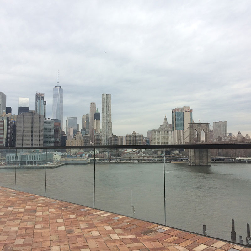 View from the rooftop bar of 1 Hotel Brooklyn Bridge
