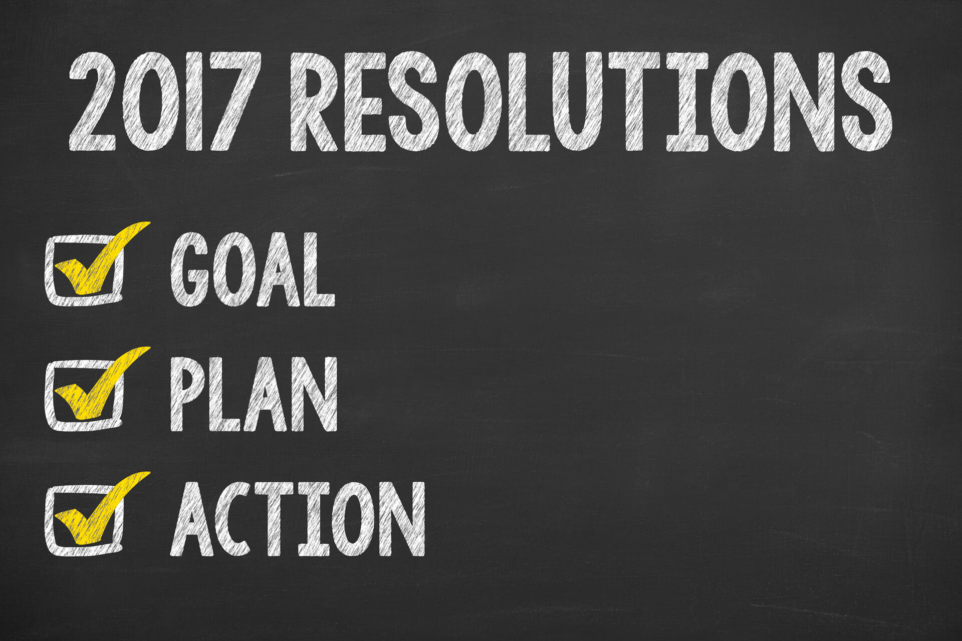 2017 New Years resolutions