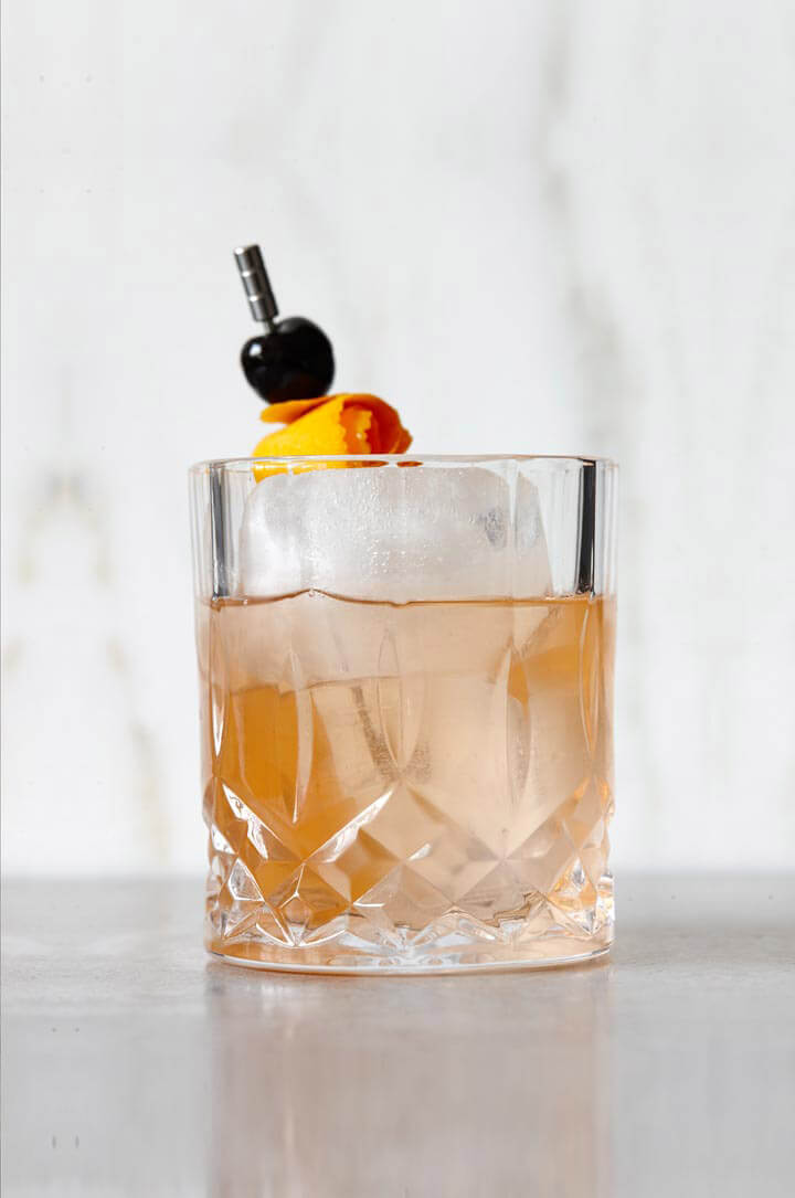 Gin Old Fashioned cocktail recipe from Bluecoat American Dry Gin - Fourth of July Gindependence Day cocktails
