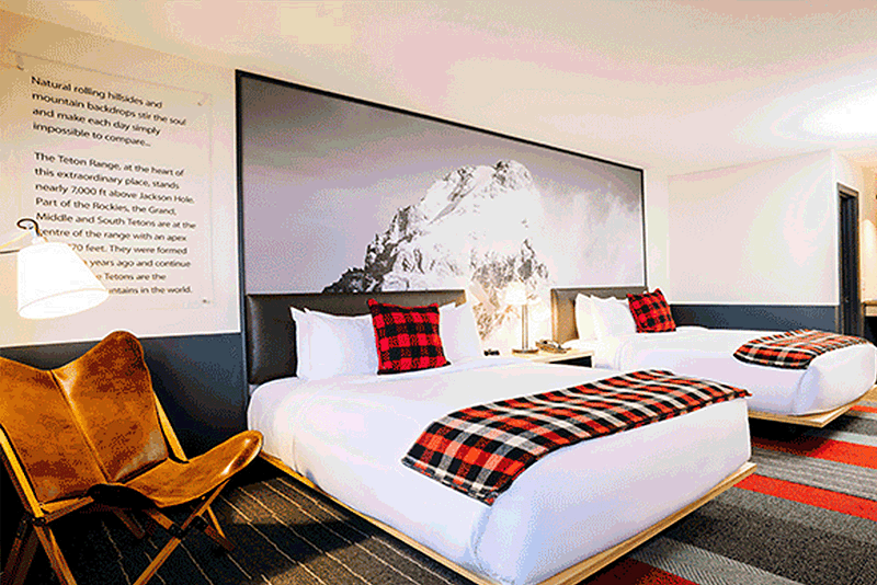 Burlington Vermont-based architecture firm TruexCullins designed the 135-room lodge with an aesthetic anchored in the proper