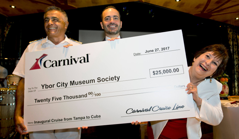 Carnival Donates to Tampas Ybor City Museum Society