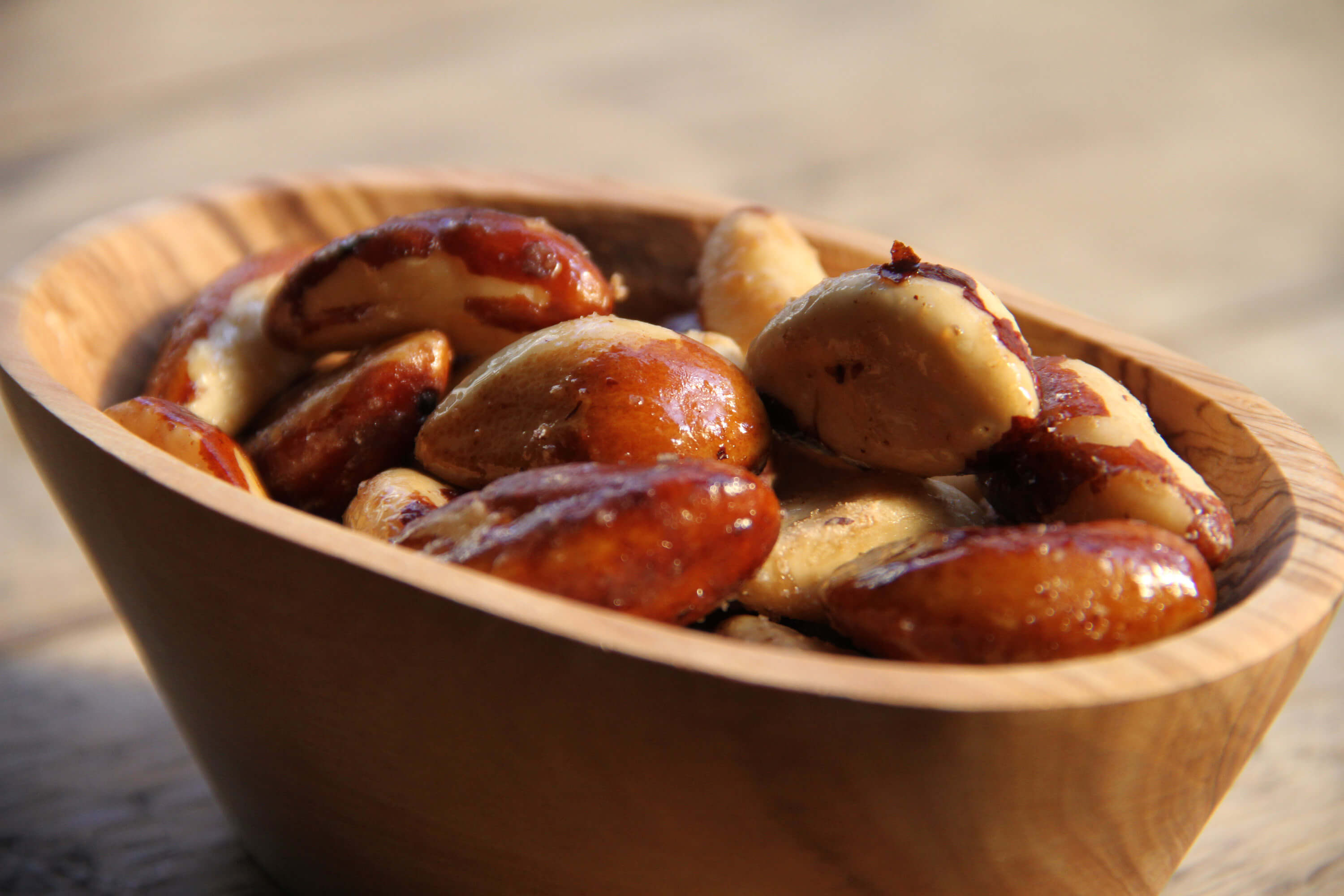 Copper  Oak rye whiskey-roasted Brazil nuts