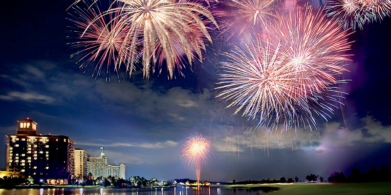 Fireworks at The Ritz-Carlton Orlando