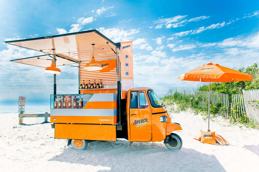 Aperol Spritz launches summertime Aperol Spritz campaign and invades the Hamptons with Ape Car - What's Shakin' week of July 10